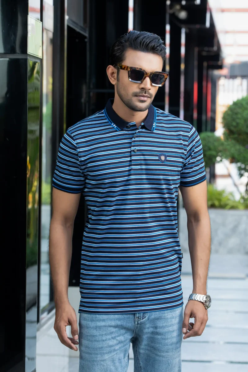 Stripe Polo T-Shirt