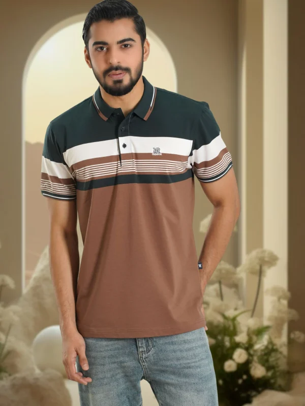 Stripe Polo T-Shirt