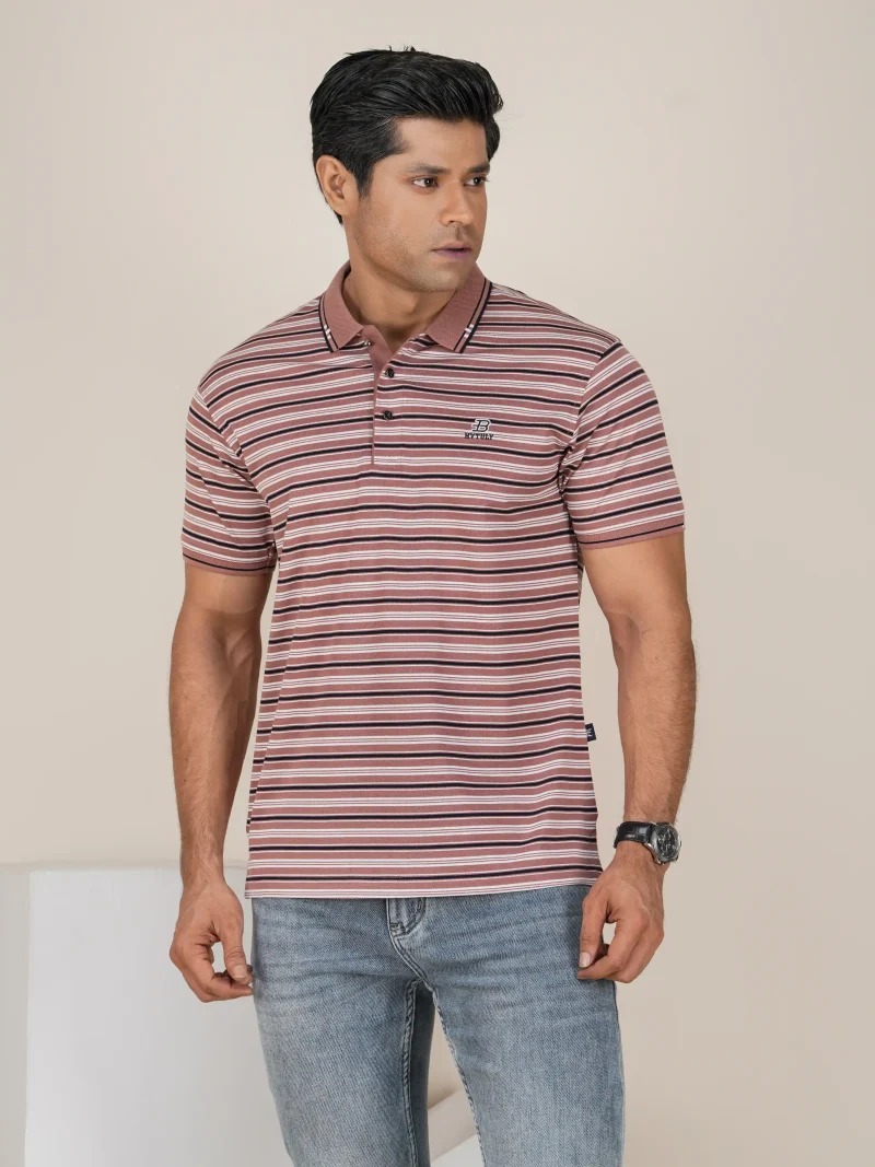 Stripe Polo T-Shirt
