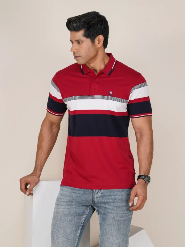 Stripe Polo T-Shirt