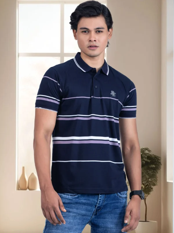 Stripe Polo T-Shirt