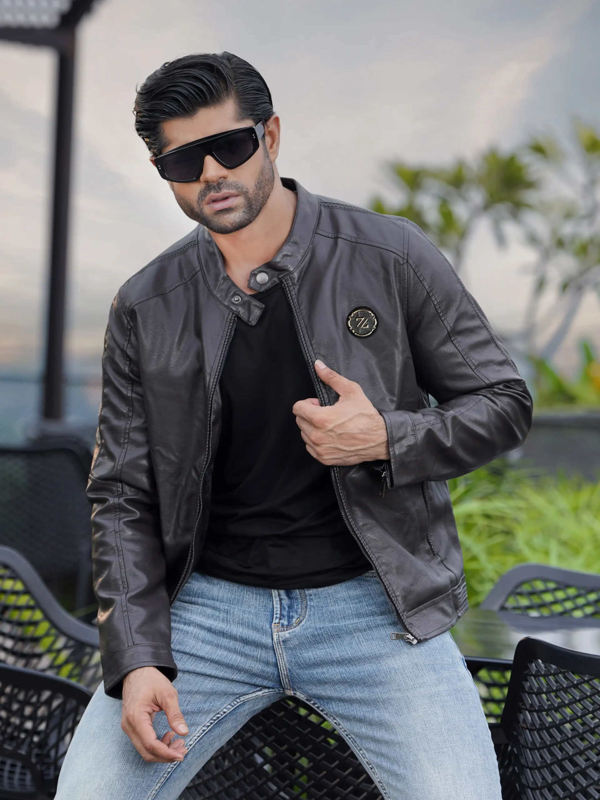 Leather Jacket (Coffee)