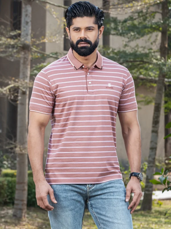 Stripe Polo T-Shirt