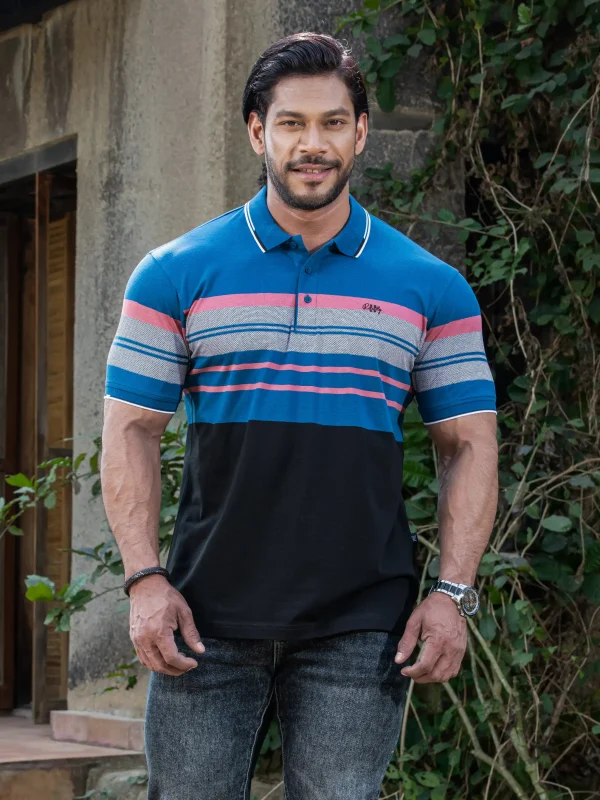 Stripe Polo T-Shirt