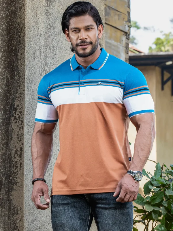Stripe Polo T-Shirt