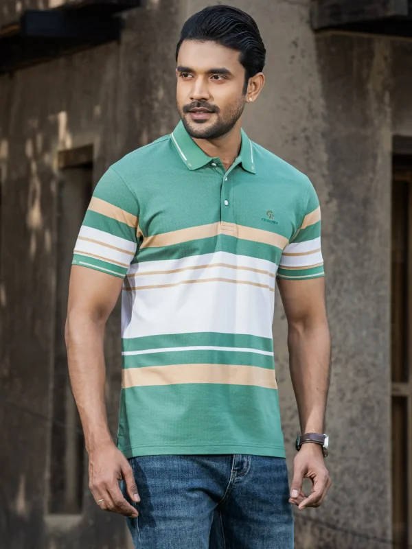 Stripe Polo T-Shirt