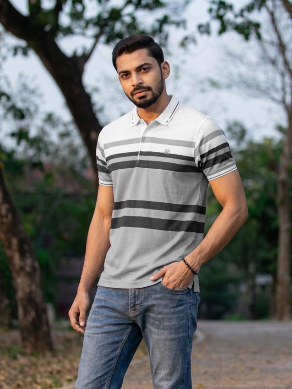 Stripe Polo T-Shirt