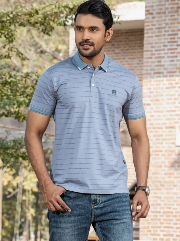 Stripe Polo T-Shirt
