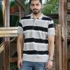 Stripe Polo T-Shirt
