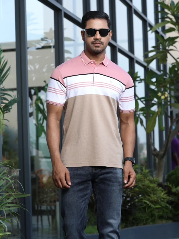 Stripe Polo T-Shirt