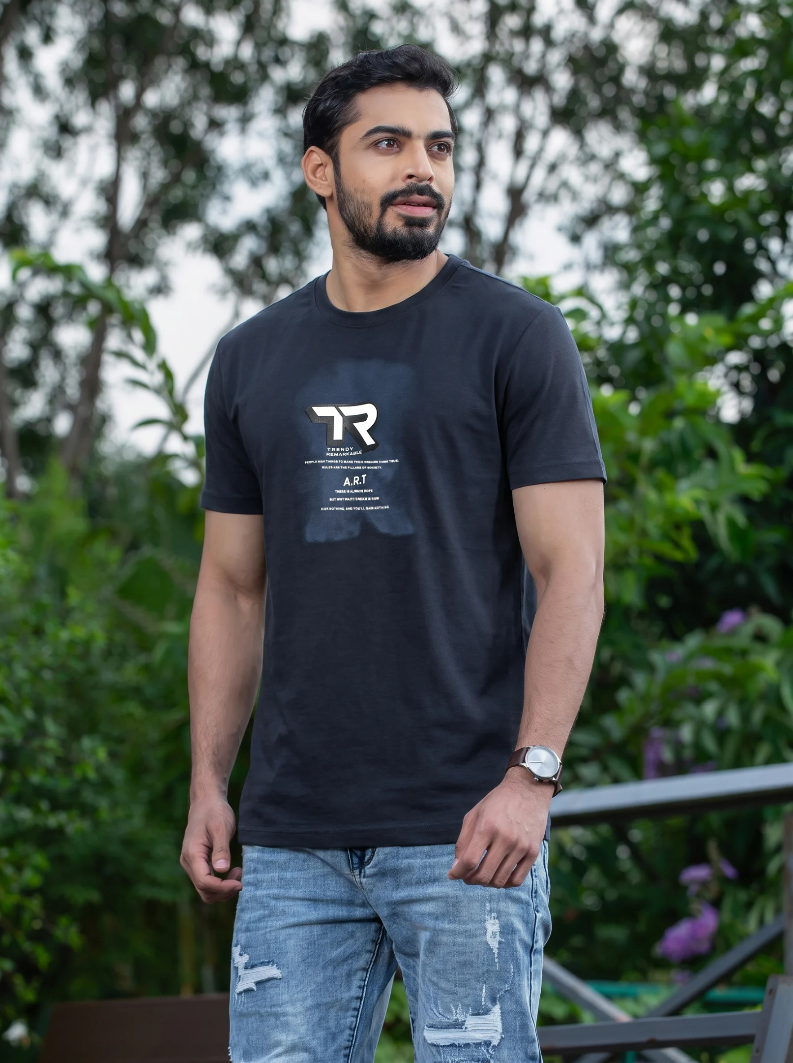 Foreign Printed T-Shirt